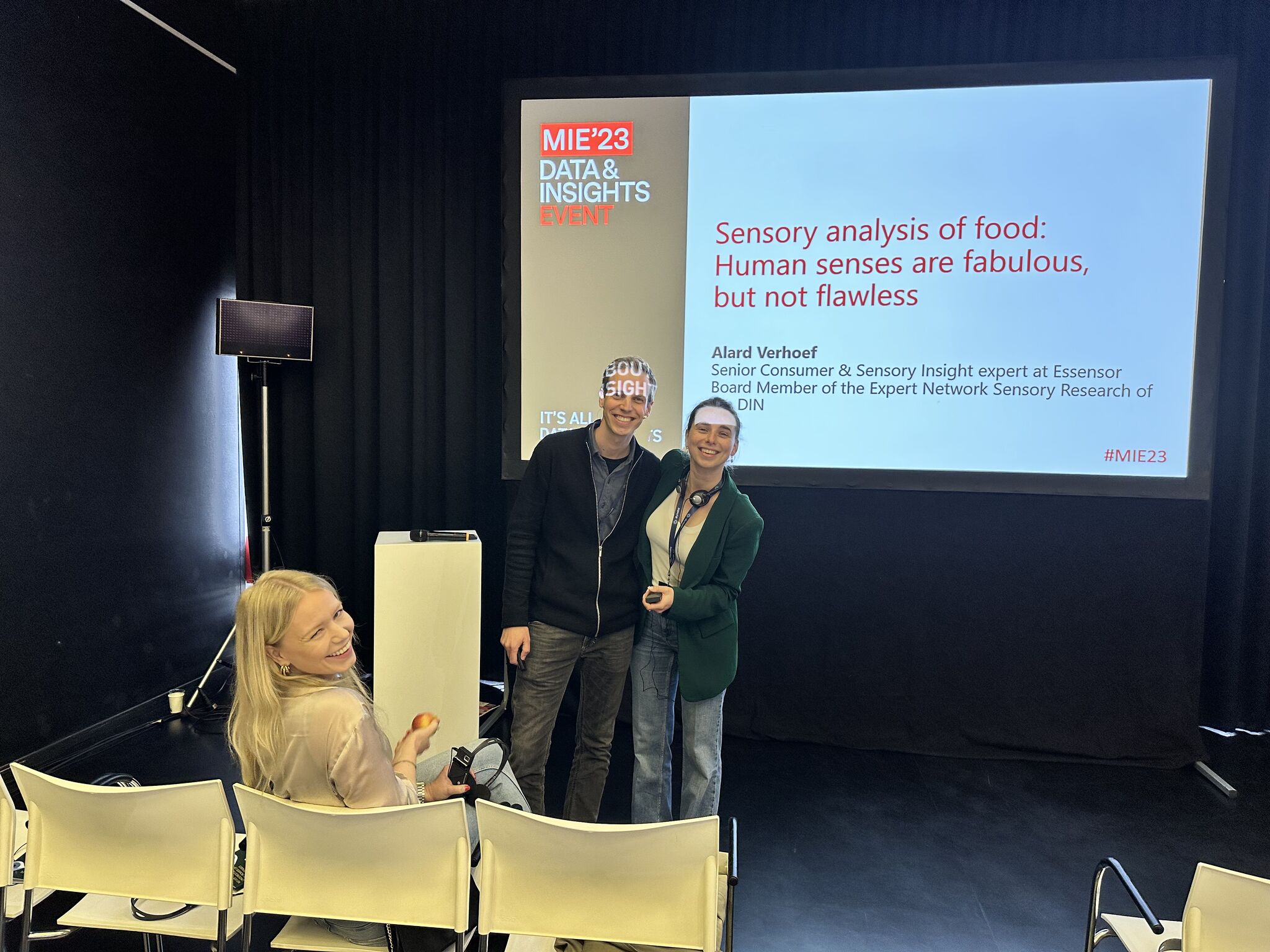 Essensor geeft een lezing op de MIE afbeelding